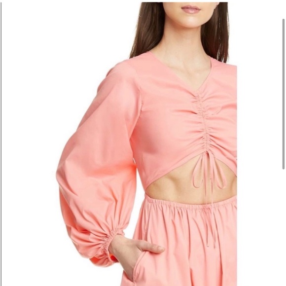 STAUD Tangier Ruched Front Maxi Dress S - Picture 5 of 13